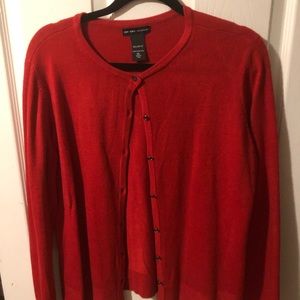 New York & Company red cardigan